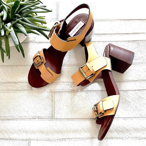 See by Chloé Leather Romy Sandals in Tan - Picture 5 of 16
